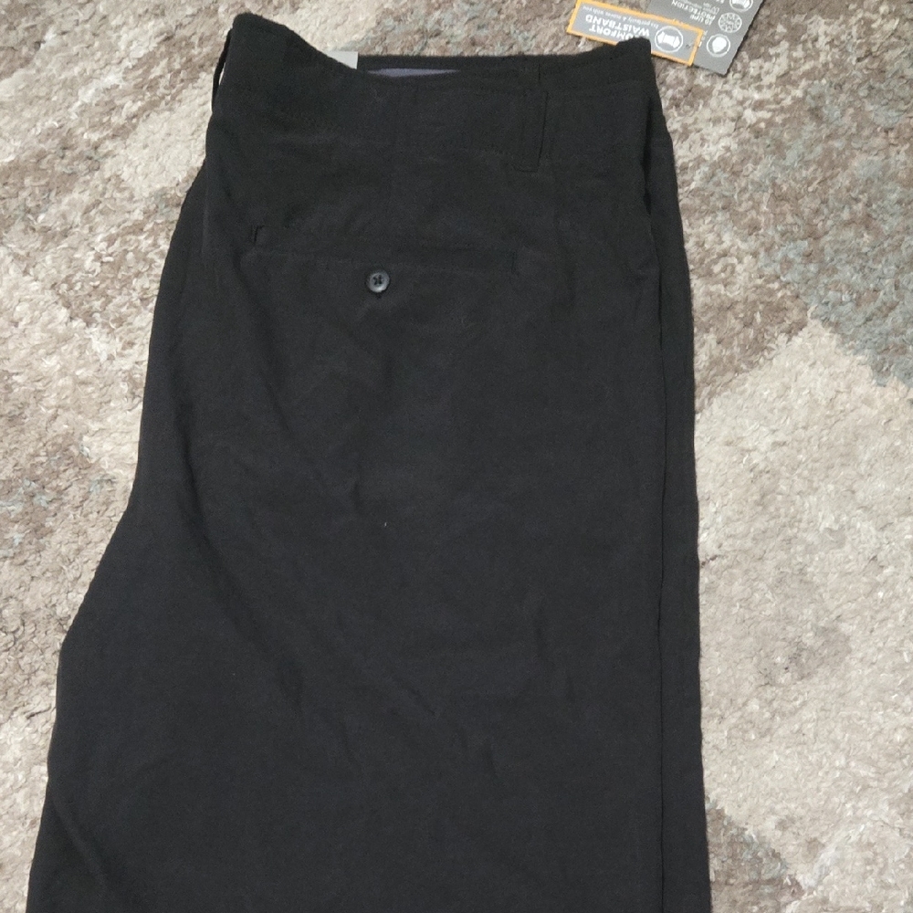 Falls Creek Black Flat Front Men Shorts